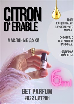 Citron d'Erable / GET PARFUM 822 ЦИТРОН_6 - фото 9034